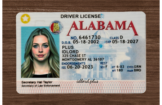 Alabama Fake Dirvers Licence Alabama Fake id front side