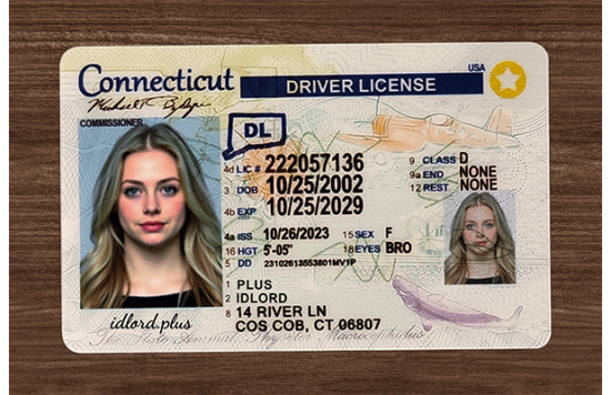 Connecticut Fake IDs Connecticut Fake id front side