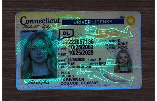 Connecticut Fake IDs Connecticut Fake id front side