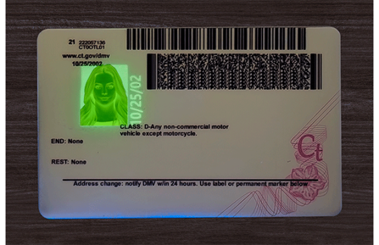 Connecticut Fake IDs Connecticut Fake id front side