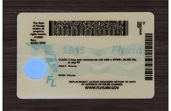 Florida Fake IDs Florida Fake id front side
