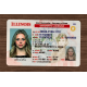 Illinois Fake IDs Illinois Fake id front side