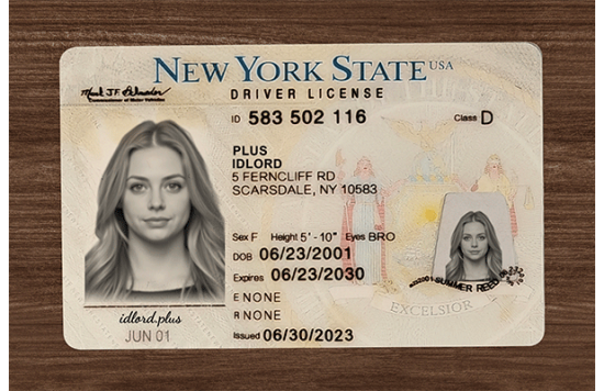 New York Fake Dirvers Licence New York Fake id front side