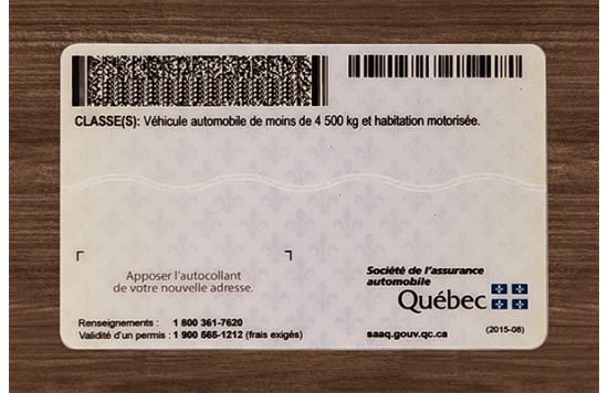 Quebec Fake Dirvers Licence Quebec Fake id front side