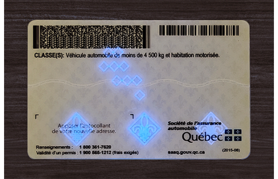 Quebec Fake Dirvers Licence Quebec Fake id front side