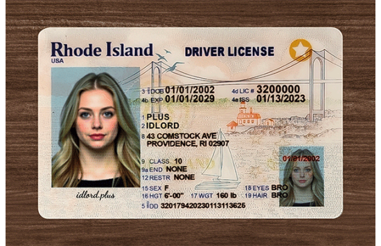 Rhode Island Fake Dirvers Licence Rhode Island Fake id front side
