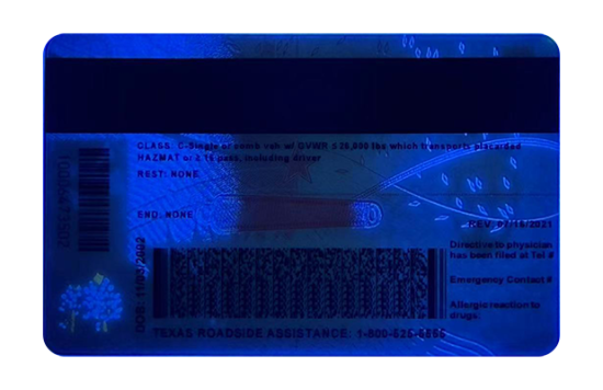 Texas Fake Dirvers Licence (upgrade version) Texas Fake id front side