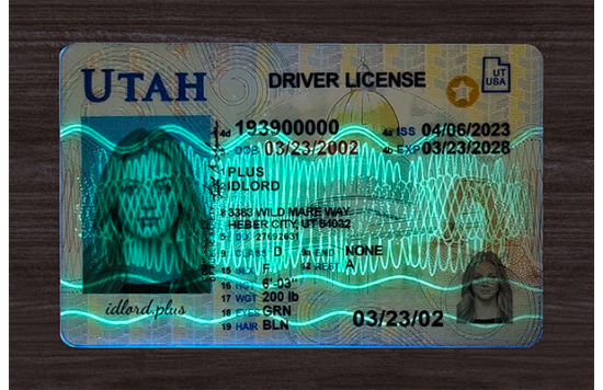Utah Fake Dirvers Licence Utah Fake id front side