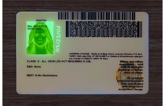 Utah Fake Dirvers Licence Utah Fake id front side