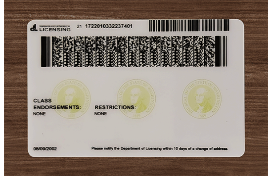 Washington Fake Dirvers Licence Washington Fake id front side